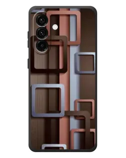 Чехол для Samsung Galaxy A57 с картинкой «Коричневые объемные квадраты» Чехол для Samsung Galaxy A57 с картинкой «Коричневые объемные квадраты»