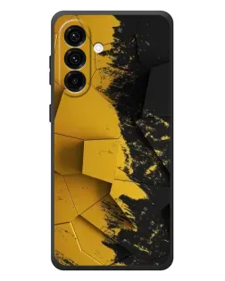 Чехол для Samsung Galaxy A57 с картинкой «Золотые осколки геометрии»