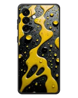 Чехол для Samsung Galaxy A57 с картинкой «Жидкое желтое золото»
