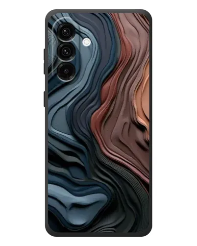 Чехол для Samsung Galaxy A57 с картинкой «Цветные волны каньона»