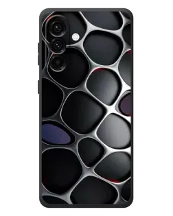 Чехол для Samsung Galaxy A57 с картинкой «Объемная темная решетка»