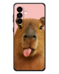 Чохол для Samsung Galaxy A57 з картинкою «Капібара з язиком»