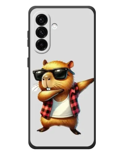 Чохол для Samsung Galaxy A57 з картинкою «Капібара репер даб»