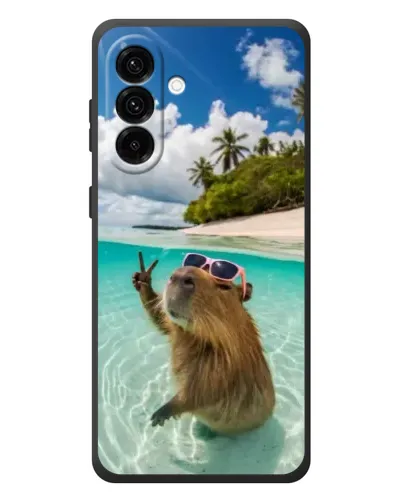 Чохол для Samsung Galaxy A57 з картинкою «Капібара на морі»