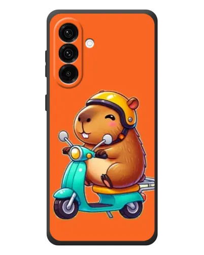 Чохол для Samsung Galaxy A57 з картинкою «Капібара на скутері»