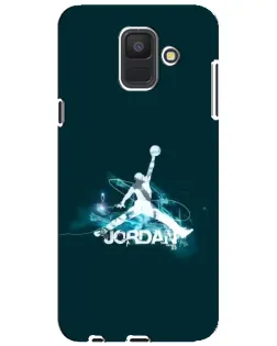 Чехол для Samsung Galaxy A6 2018 (A600F) с картинкой «Jordan Blue Fire»