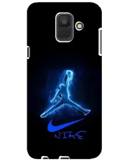 Чехол для Samsung Galaxy A6 2018 (A600F) с картинкой «Jordan Neon Blue»