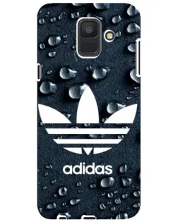 Чехол для Samsung Galaxy A6 2018 (A600F) с картинкой «Adidas Trefoil Blue»