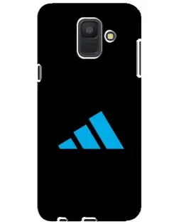 Чехол для Samsung Galaxy A6 2018 (A600F) с картинкой «Adidas Cyan Logo»