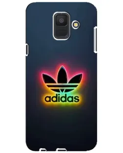 Чехол для Samsung Galaxy A6 2018 (A600F) с картинкой «Неоновый Adidas»