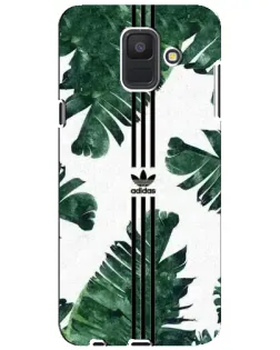 Чехол для Samsung Galaxy A6 2018 (A600F) с картинкой «Пальмовые листья адидас»