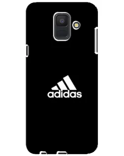 Чехол для Samsung Galaxy A6 2018 (A600F) с картинкой «Черная классика Adidas»