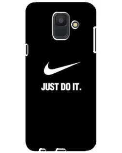 Чехол для Samsung Galaxy A6 2018 (A600F) с картинкой «Классический принт Nike»