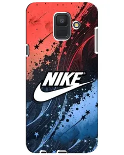 Чехол для Samsung Galaxy A6 2018 (A600F) с картинкой «Градиентный принт Найк»