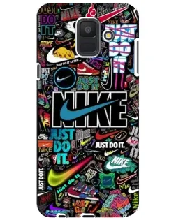 Чохол для Samsung Galaxy A6 2018 (A600F) з картинкою «Яскравий колаж Nike»