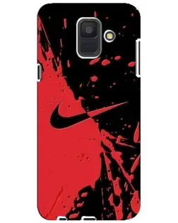 Чохол для Samsung Galaxy A6 2018 (A600F) з картинкою «Червоні бризки Nike»