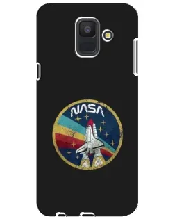 Чехол для Samsung Galaxy A6 2018 (A600F) с картинкой «NASA — эмблема миссии»
