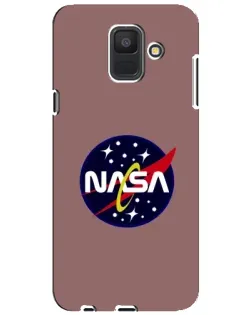 Чехол для Samsung Galaxy A6 2018 (A600F) с картинкой «NASA — ретро космос»