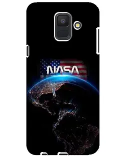 Чехол для Samsung Galaxy A6 2018 (A600F) с картинкой «Земля из космоса NASA»