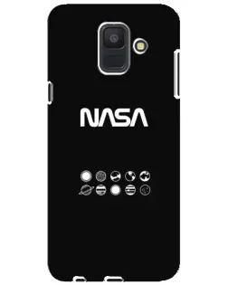 Чехол для Samsung Galaxy A6 2018 (A600F) с картинкой «NASA — технический принт»