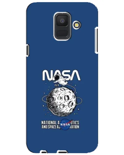 Чехол для Samsung Galaxy A6 2018 (A600F) с картинкой «NASA — лунная миссия» Чехол для Samsung Galaxy A6 2018 (A600F) с картинкой «NASA — лунная миссия»