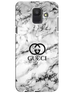Чехол для Samsung Galaxy A6 2018 (A600F) с картинкой «Gucci — мраморный шик»