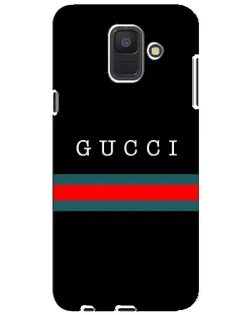 Чехол для Samsung Galaxy A6 2018 (A600F) с картинкой «Gucci — красный пояс»