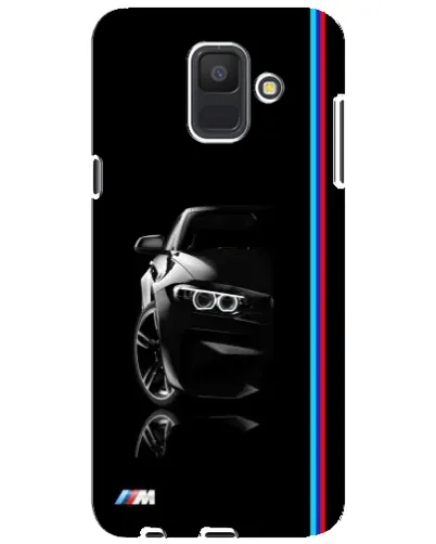 Чехол для Samsung Galaxy A6 2018 (A600F) с картинкой «Силуэт BMW в темноте»