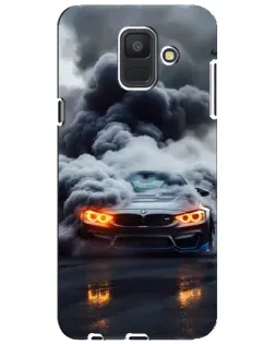 Чехол для Samsung Galaxy A6 2018 (A600F) с картинкой «BMW в дыму»