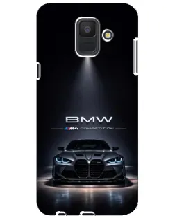 Чохол для Samsung Galaxy A6 2018 (A600F) з картинкою «BMW крізь нічне місто»