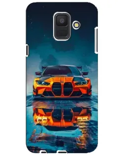 Чохол для Samsung Galaxy A6 2018 (A600F) з картинкою «BMW — золота емблема»