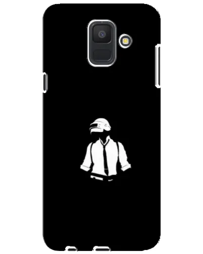 Чехол для Samsung Galaxy A6 2018 (A600F) с картинкой «PUBG — белый шлем»