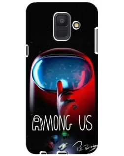Чехол для Samsung Galaxy A6 2018 (A600F) с картинкой «Красный импостер — макро» Чехол для Samsung Galaxy A6 2018 (A600F) с картинкой «Красный импостер — макро»