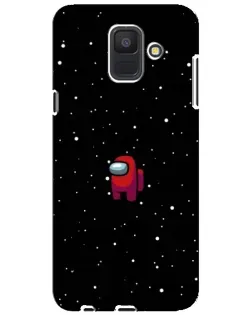 Чехол для Samsung Galaxy A6 2018 (A600F) с картинкой «Красный Among Us»