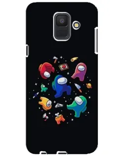 Чехол для Samsung Galaxy A6 2018 (A600F) с картинкой «Among Us космос»
