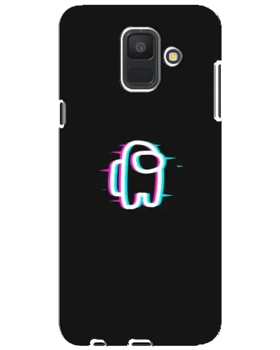 Чехол для Samsung Galaxy A6 2018 (A600F) с картинкой «Among Us неон»