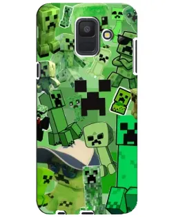 Чехол для Samsung Galaxy A6 2018 (A600F) с картинкой «Криперы Minecraft» Чехол для Samsung Galaxy A6 2018 (A600F) с картинкой «Криперы Minecraft»