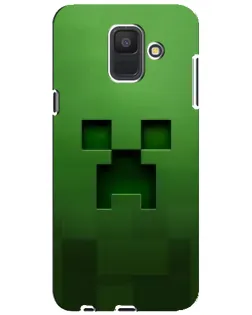 Чехол для Samsung Galaxy A6 2018 (A600F) с картинкой «Крипер микро-дизайн»