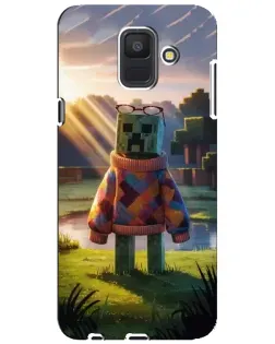 Чехол для Samsung Galaxy A6 2018 (A600F) с картинкой «Крипер в свитере»