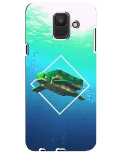 Чехол для Samsung Galaxy A6 2018 (A600F) с картинкой «Черепаха Minecraft» Чехол для Samsung Galaxy A6 2018 (A600F) с картинкой «Черепаха Minecraft»