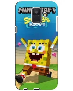 Чехол для Samsung Galaxy A6 2018 (A600F) с картинкой «Губка Боб Minecraft» Чехол для Samsung Galaxy A6 2018 (A600F) с картинкой «Губка Боб Minecraft»