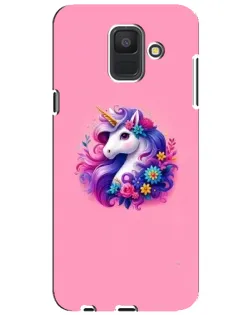 Чехол для Samsung Galaxy A6 2018 (A600F) с картинкой «Сказочный единорог»