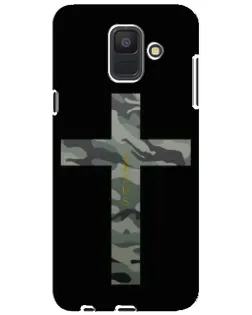 Чехол для Samsung Galaxy A6 2018 (A600F) с картинкой «Милитари Крест»