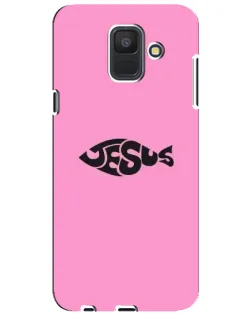 Чехол для Samsung Galaxy A6 2018 (A600F) с картинкой «Розовый символ  Jesus»