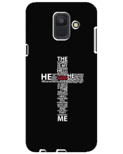 Чохол для Samsung Galaxy A6 2018 (A600F) з картинкою «Текстовий хрест» Чохол для Samsung Galaxy A6 2018 (A600F) з картинкою «Текстовий хрест»