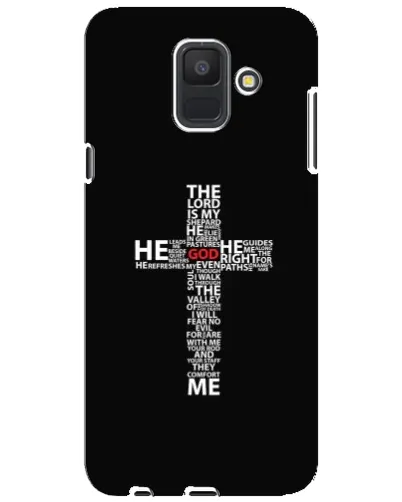 Чохол для Samsung Galaxy A6 2018 (A600F) з картинкою «Текстовий хрест» Чохол для Samsung Galaxy A6 2018 (A600F) з картинкою «Текстовий хрест»