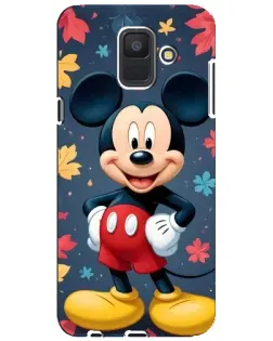 Чехол для Samsung Galaxy A6 2018 (A600F) с картинкой «Осенний Mickey Mouse»