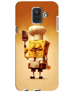 Чехол для Samsung Galaxy A6 2018 (A600F) с картинкой «Губка Боб повар»