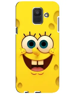 Чехол для Samsung Galaxy A6 2018 (A600F) с картинкой «Губка Боб улыбка»