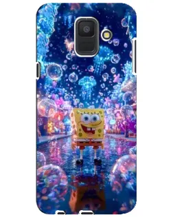 Чехол для Samsung Galaxy A6 2018 (A600F) с картинкой «Неоновый океан»